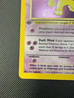 Hypno 8/62 Fossil 1st Edition Pokemon Card LP Holo - Image 4