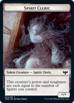 MTG Spirit Cleric Token, NM-Mint, English Innistrad: Crimson Vow - Image 1