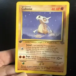 Pokemon 1999 Jungle Cubone 1st Edition 50/64 Regular English TCG - Image 1