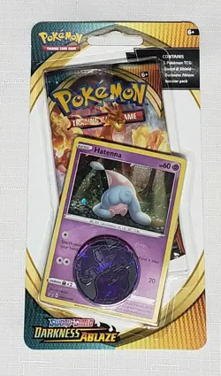 🔥 Sealed Pokemon TCG Darkness Ablaze Checklane Blister 🔥 Pikachu / Hatenna ✈ - Image 5