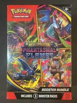 Pokemon Mega Evolution Phantasmal Flames Booster Bundle Factory Sealed MINT - Image 2
