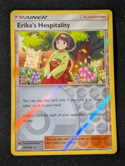 Erika's Hospitality 140/181 - SM Team Up Reverse Holo LP Pokemon TCG - Image 1