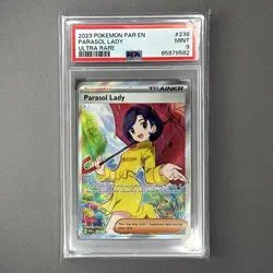 2023 Pokemon Paradox Rift Parasol Lady ULTRA RARE FULL ART PSA 9 MINT #238 - Image 1