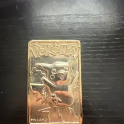 1999 Pokemon Burger King 23K Gold Plated Pokemon - Pikachu - Image 1