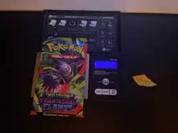 22.49g VERY HEAVY Phantasmal Flames Pokemon Sealed Booster Pack New SIR/HRU - Image 1