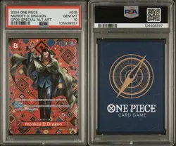 PSA 10 One Piece Monkey D. Dragon Special Alternative Art OP07-015 OP09 English - Image 4