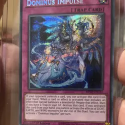 Yu-Gi-Oh! TCG Dominus Impulse Trap Card Konami Holo Card Stock Standard - Image 3