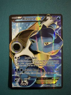 Pokemon TCG Blastoise EX XY Holo Full Art Ultra Rare Card 142/146 - Image 1