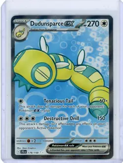 Pokemon TCG Dundunsparce EX Full Art Ultra Rare Card 178/159 Journey Together ! - Image 1