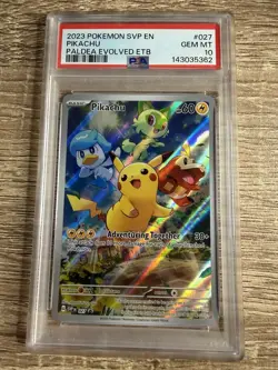 Pikachu 027 Sv: Scarlet & Violet Promo Cards Holo Psa Gem Mint - Image 1