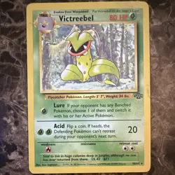 Pokemon TCG Victreebel Jungle Unlimited Rare Card 30/64 LP - Image 1