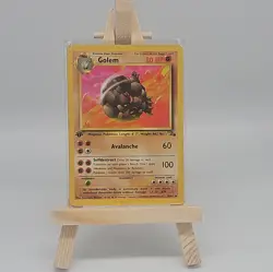 Golem 1st Edition RAW Pokemon Card 36/62 Fossil Set 1999 Mint Condition - Image 1