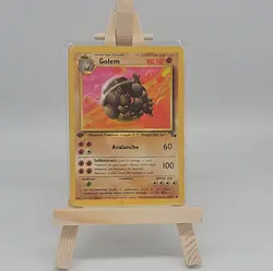 Golem 1st Edition RAW Pokemon Card 36/62 Fossil Set 1999 Mint Condition - Image 2