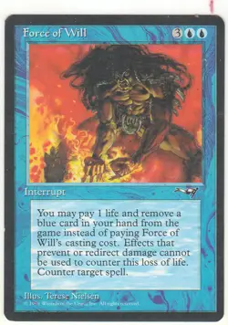 Force of Will - Alliances - Lightly Played (Actual Scans) - Image 1