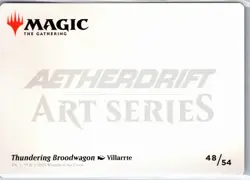 Art Series: Aetherdrift #48 Thundering Broodwagon Art Card Gold Fascimille - Image 2