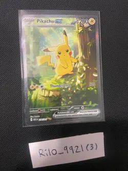 Pokemon TCG Pikachu Ex 276/217 Special Illustration Rare - Pack Fresh - Image 1