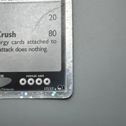 Pokemon TCG Tyranitar EX Pop Series 1 Ultra Rare Holo Card 17/17 damage look pic - Image 4
