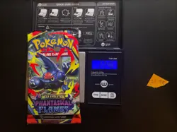22.46g VERY HEAVY Phantasmal Flames Pokemon Sealed Booster Pack New SIR/HRU - Image 1