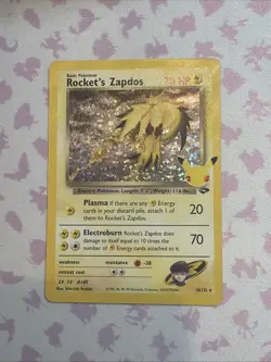 Rocket's Zapdos 15/132 Holo Rare Pokemon Celebrations 25th Anniversary NM - Image 1