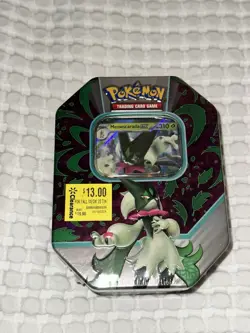Pokemon TCG Paldea Partners Meowscarada ex Tin New Sealed 2023 - Image 1
