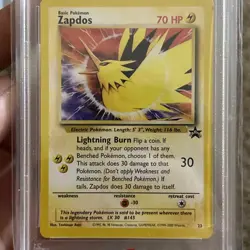 Pokemon Zapdos Movie 2000 Black Star Promo #23 AOKI ERROR PSA 10 Gem Mint - Image 4