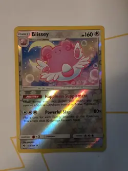 Pokemon TCG Blissey Sun & Moon - Lost Thunder 153/214 Reverse Holo Rare NM - Image 1