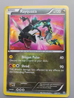 2012 Pokemon Black & White Rayquaza 128/124 Dragons Exalted Secret Rare NM/LP - Image 5