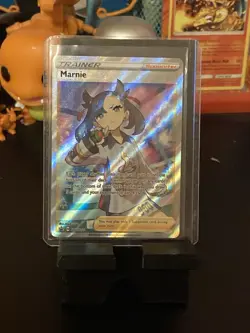 Pokemon TCG Marnie SWSH121 Black Star Promo English Full Art 2021 - Image 1