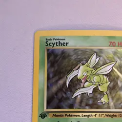 Pokemon Scyther TCG 1st Edition Holo Rare Card Jungle 10/64 - Image 2