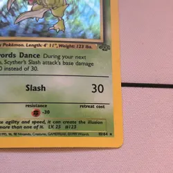 Pokemon Scyther TCG 1st Edition Holo Rare Card Jungle 10/64 - Image 5