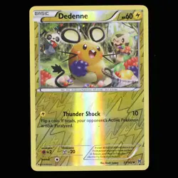 Pokemon TCG Dedenne 57/162 XY BREAKthrough Uncommon Reverse Holo 2015 - Image 1