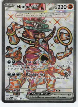 Hoopa ex - 226/182 Ultra Rare Holo SV04: Paradox Rift NM Pokemon - Image 1