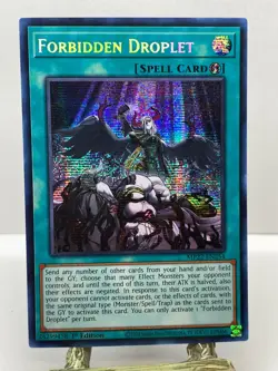 Forbidden Droplet MP22-EN254 2022 Tin of the Pharaoh's Gods Yu-Gi-Oh SECRET RARE - Image 1