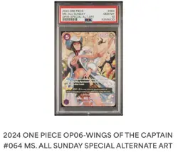 One Piece Ms. All Sunday OP06-064 Special Alt Art English OP-04 064 SP PSA 10 - Image 3