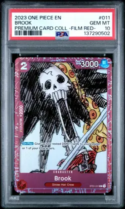 Brook PSA10 2023 One Piece Premium Card Collection -One Piece Film Red- #011 - Image 1