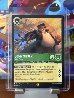 🔹John Silver Alien Pirate LEGENDARY 82/204🔹Disney Lorcana The First Chapter - Image 1