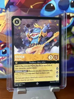 🔹Stitch Rock Star 23/204 Super Rare Card🔹Disney Lorcana TCG The First Chapter - Image 3