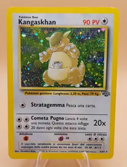 Kangaskhan Holo Rare Italian Jungle 5/64 Pokemon Card - WOTC 1999 SWIRL - Image 1