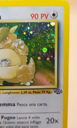 Kangaskhan Holo Rare Italian Jungle 5/64 Pokemon Card - WOTC 1999 SWIRL - Image 2