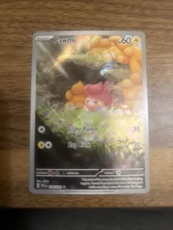 Pokemon TCG Pawmi Illustration Rare Card 226/091 SV Paldean Fates - Image 1