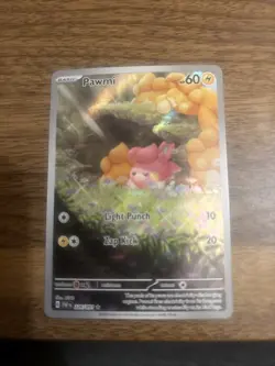 Pokemon TCG Pawmi Illustration Rare Card 226/091 SV Paldean Fates - Image 2