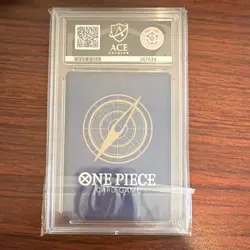 Monkey.D.Luffy One Piece Card Game 2024 Purple Set P-041 Ace Grading GEM MINT - Image 2