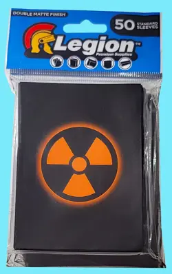 50 LEGION ABSOLUTE ICONIC RADIATION MATTE DECK PROTECTORS Standard Card Sleeves - Image 1