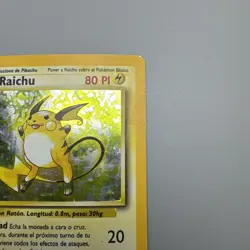 Spanish Holo Raichu Base Set 14/102 Pokemon Card HOLOGRAPHIC RARE WOTC 1999 MP - Image 5
