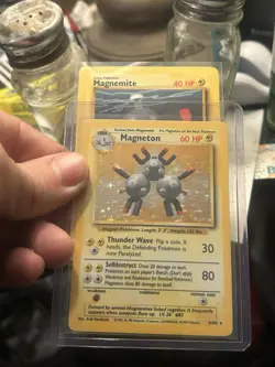 Pokemon TCG Base Set Magnemite & Magneton Cards 1999 Vintage Lot - Image 4
