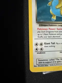 Pokemon Dark Dragonite Holo Rare TCG Card 5/82 - Image 5