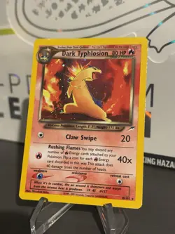 Pokemon TCG Dark Typhlosion Neo Destiny Holo Card 10/105 Unlimited Rare MP - Image 1