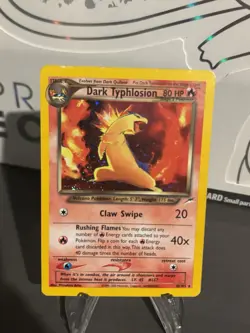 Pokemon TCG Dark Typhlosion Neo Destiny Holo Card 10/105 Unlimited Rare MP - Image 2
