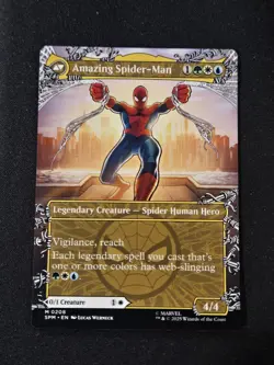 MTG Peter Parker (0208) (Borderless) Marvel's Spider-Man NM - Image 2
