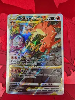 Pokemon TCG Charizard VSTAR SWSH262 Holo Black Star Promo Card NM/M - Image 1